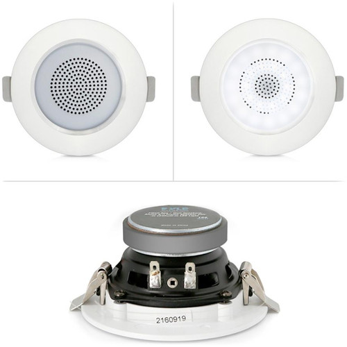 Pyle Audio UPDICBTL3F 3" 100W In-Wall/Ceiling Bluetooth Speaker Kit with Built-In LED Lights