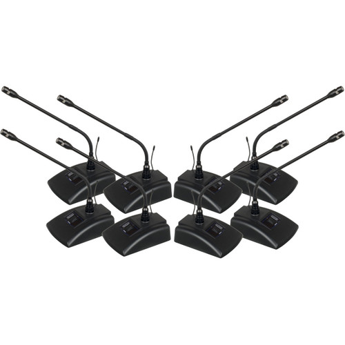 VocoPro Digital-Conference-8 8-Channel UHF Wireless Conference Microphone System