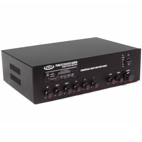 Background Music and Paging Sound System with 8 Bose Professional FS Series Ceiling Speakers and Bluetooth Mixer Amplifier (Up to 4,000 SF)