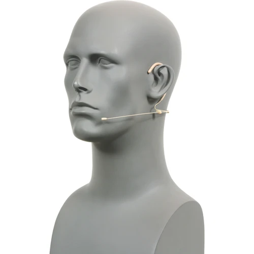 Galaxy Audio HSM8 Dual Ear Omnidirectional Headset Microphone with 4 Galaxy/AKG Cables - Beige