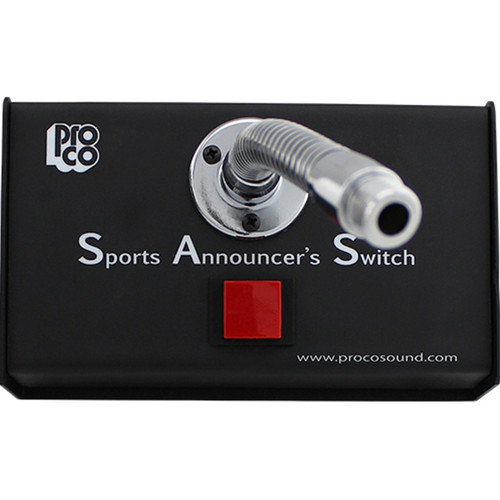 ProCo SAS2 Sports Announcer Switch with Noiseless Push-to-Talk Switch