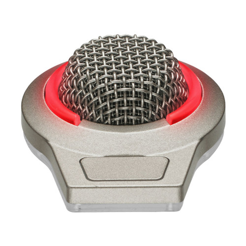 Audio-Technica ES947SV/LED Cardioid Condenser Boundary Microphone with Mute Switch and LED Indicator - Silver (Discontinued)