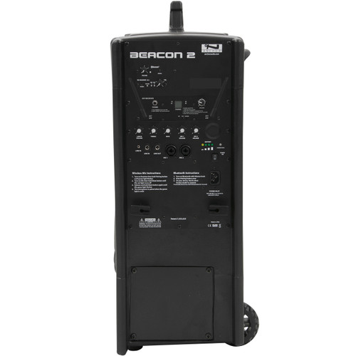 Anchor Audio BEA2-RU2 Beacon 2 Portable Line Array Tower with Built-in Bluetooth, AIR Wireless Receiver and Dual Wireless Mic Receiver (Discontinued)