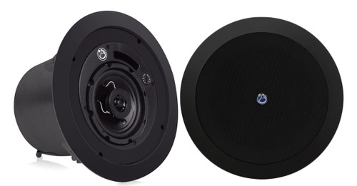AtlasIED FAP42T Strategy II Series 4" Coaxial In-Ceiling Loudspeaker - Black Pair