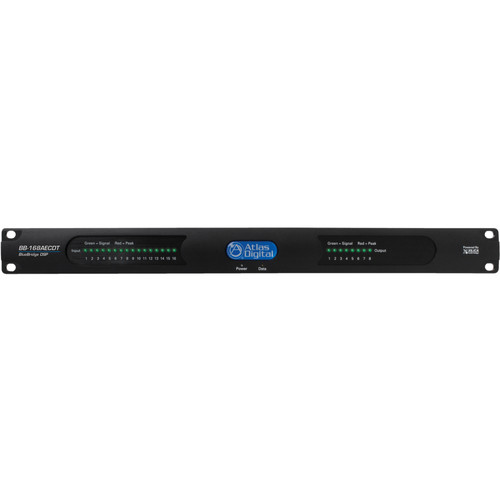 AtlasIED BB-168AECDT 16 In x 8 Out - Networkable DSP Device with Acoustic Echo Cancellation