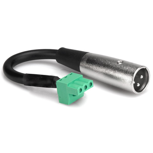 Hosa PHX-206M-BULK 6" Low-Voltage PHX3F to XLR3M Adaptor
