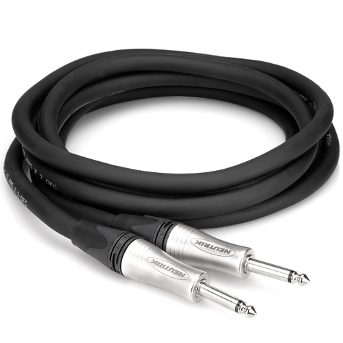Hosa SKJ-250 1/4" TS to 1/4" TS Neutrik Edge Speaker Cable - 50ft