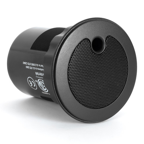 Cambridge Qt Active Emitter Sound Masking Speakers (4 Pack with 16ft RJ45 UTP Cables) Plenum-Rated UL 2043 Listed - Black