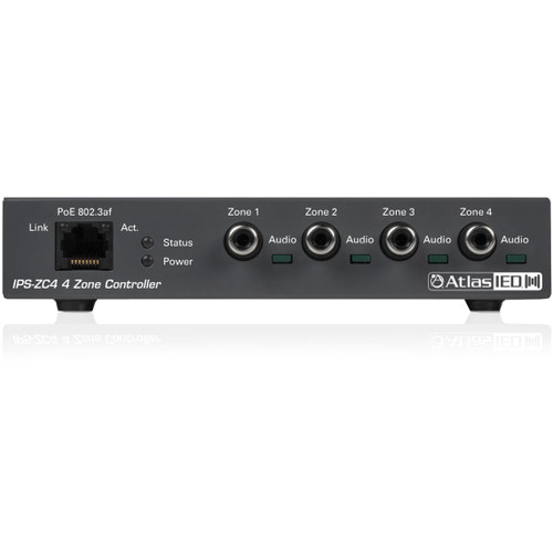 AtlasIED IPS-ZC4 IP-to-analog Four Zone Poe Gateway