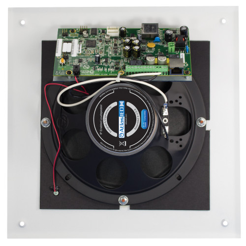 AtlasIED IP-8SM POE+ Indoor Wall or Ceiling Mount IP Speaker with Talkback Microphone