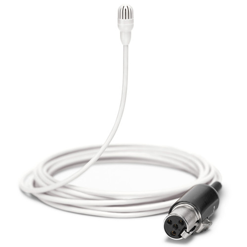 Shure TL46 TwinPlex Omnidirectional Subminiature Lavalier Microphone with TA4F Connector - White
