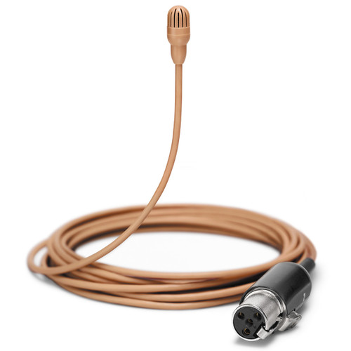Shure TL46 TwinPlex Omnidirectional Subminiature Lavalier Microphone with TA4F Connector - Cocoa