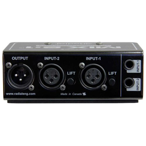 Radial Engineering MIX 2:1 Two-Channel Audio Combiner and Mixer