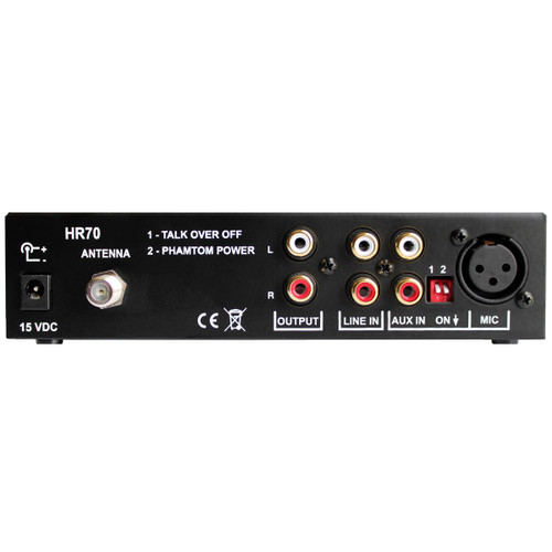 Rolls HR70 Digital Display Analog FM Broadcast Transmitter Signal 87.5 to 108 MHz