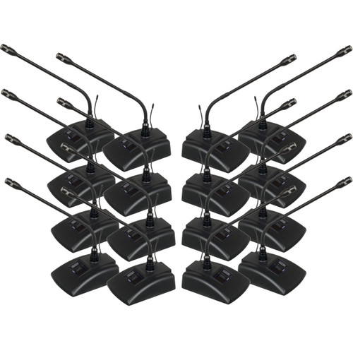 VocoPro Digital-Conference-16 16-Channel UHF Wireless Conference Microphone System