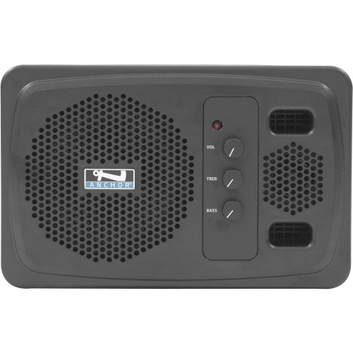 Anchor Audio AN-1000XU2+ 50W Powered Speaker Monitor with Built-in Dual Wireless Microphone Receiver