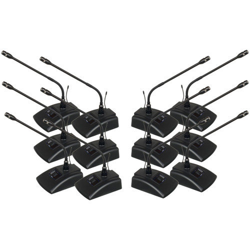 VocoPro Digital-Conference-12 12-Channel UHF Wireless Conference Microphone System