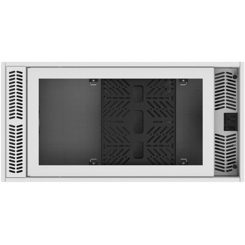 AtlasIED CR212 1' x 2' Ceiling-Mount 2U Half-Width Equipment Rack with Auto Sensing AC Power Pack