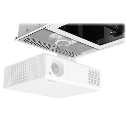 AtlasIED CR212P 1' x 2' Ceiling-Mount 2U Half-Width Equipment Rack with Auto Sensing AC Power Pack and Pole Adapter