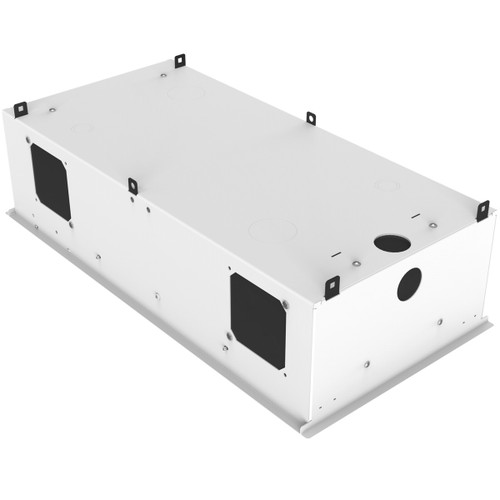 AtlasIED CR212P 1' x 2' Ceiling-Mount 2U Half-Width Equipment Rack with Auto Sensing AC Power Pack and Pole Adapter