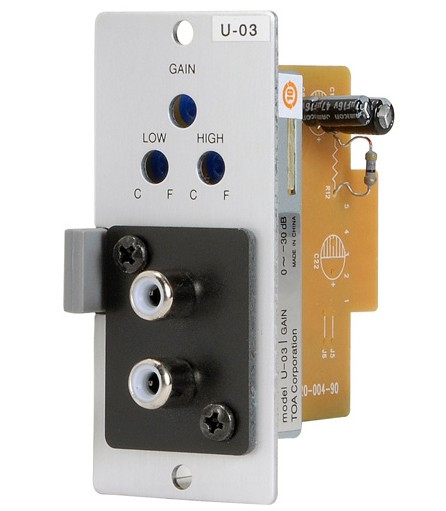 TOA U-03R Unbalanced Line Input with High Low Cut Filters