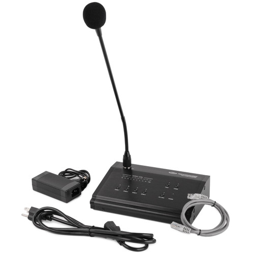 Pure Resonance Audio PMZ16 Remote Paging Microphone Station with Zone Control and Chimes (Discontinued)