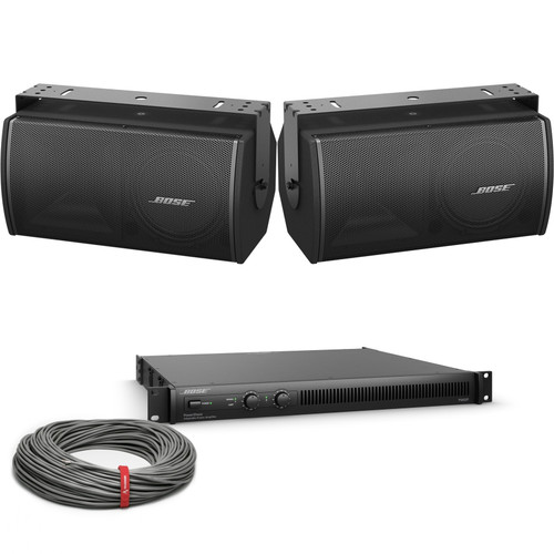 Bose Under Balcony Auditorium Sound System with 2 RoomMatch Utility Speakers and PowerShare Power Amplifier