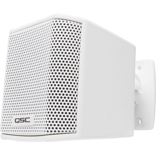 QSC AcousticDesign Series AD-S.SAT Surface Mount Satellite Speaker System with Subwoofer - White
