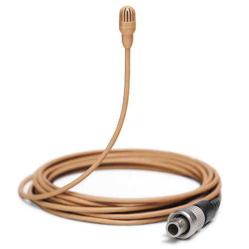 Shure TL47 TwinPlex Omnidirectional Subminiature Lavalier Microphone with LEMO Connector and Accessories - Cocoa