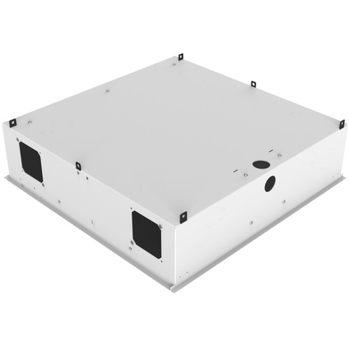 AtlasIED CR222P-NR 2' x 2' Ceiling-Mount 2U Standard-Width Equipment Rack with AC Power Pack and Pole Adapter