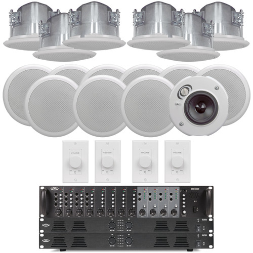 Restaurant Sound System with 16 SoundTube CM31-EZ In-Ceiling Speakers