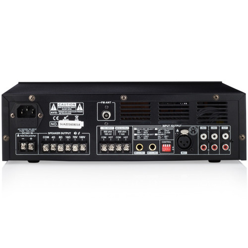 Church Fellowship Hall Sound System with 8 In-Ceiling Speakers, Bluetooth Mixer and Volume Control