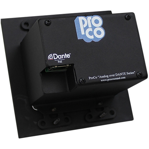 ProCo AODDP-4XF 4-Input Dante Wall Plate