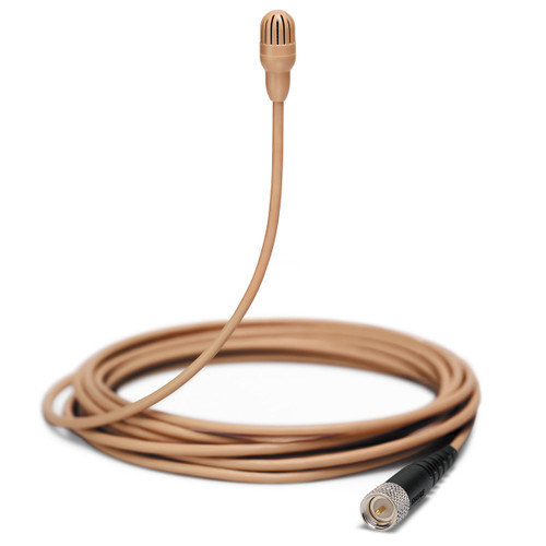 Shure TL47 TwinPlex Omnidirectional Subminiature Lavalier Microphone with MicroDot Connector and Accessories - Cocoa