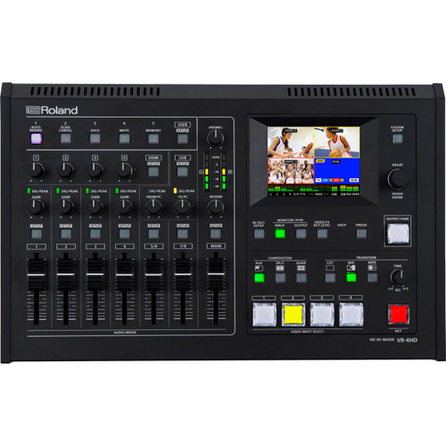 Roland VR-4HD AV Mixer with Built-in USB 3.0 for Web Streaming and Recording