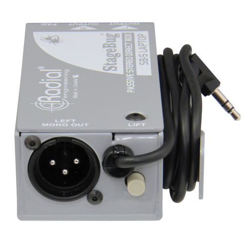 Radial Engineering StageBug SB-5 Laptop Passive Stereo Direct Box for Laptops and Mobile Device