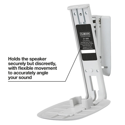 Flexson S1-WMX2 Wall Mounts for Sonos One or Play:1 - White Pair (Discontinued)