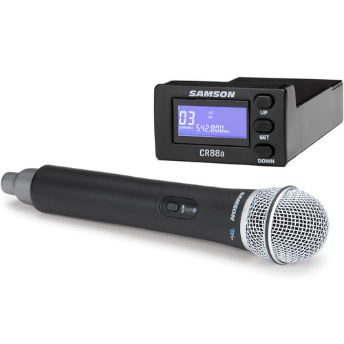 Portable Church Sound System with Samson Bluetooth PA System and 2 Wireless Handheld Microphones