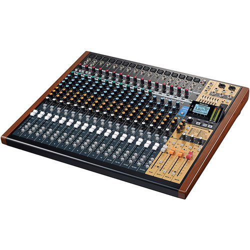 Tascam Model 24 Mixer 24-Channel Multitrack Recorder 22-Channel Analog Mixer with 24-in/22-out USB Audio Interface