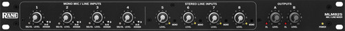 Rane Commercial MLM82S Mixer with 4 Balanced Mic Line Inputs and Phantom Power (Discontinued)