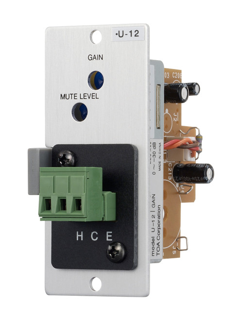 TOA U-12S Unbalanced Line Input with Variable Mute-Receive Depth