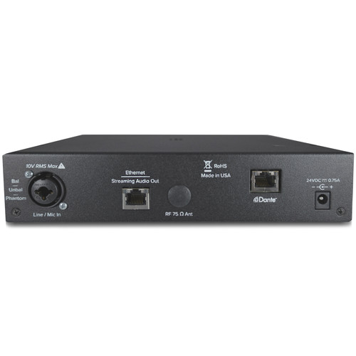 Williams AV FM+ 558-12 PRO D Assistive Listening System with Dante and Rack Panel Kit for Dual FM and Wi-Fi Transmission (12 Receivers)