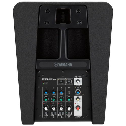 Portable Fitness Sound System with Yamaha STAGEPAS 1K Portable Bluetooth PA System with Shure Wireless Sweatproof Headworn Microphone