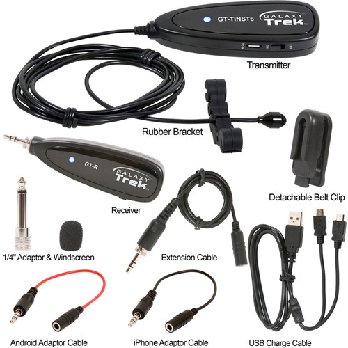 Galaxy Audio GT-INST-6 Trek Series Wireless Portable Violin Mic (Discontinued)