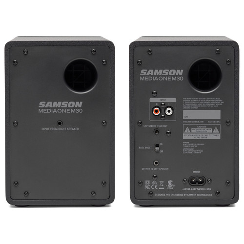 Samson MediaOne M30 Powered 2-Way Studio Monitors - Pair (Discontinued)