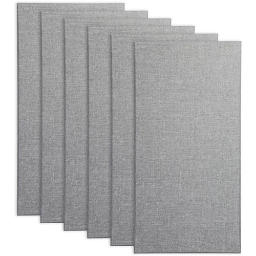 Primacoustic Broadband Absorber 24" x 48" x 2" Broadway Acoustic Panels, Beveled Edge - Gray (6-Pack)