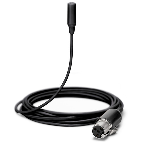 Shure TL48 TwinPlex Omnidirectional Subminiature Lavalier Microphone with TA4F Connector and Accessories - Black