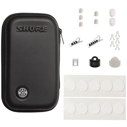 Shure TL48 TwinPlex Omnidirectional Subminiature Lavalier Microphone with TA4F Connector and Accessories - White