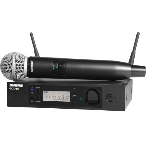 Shure GLXD24R/SM58 Rackmount Digital Wireless Handheld Microphone System (Discontinued)