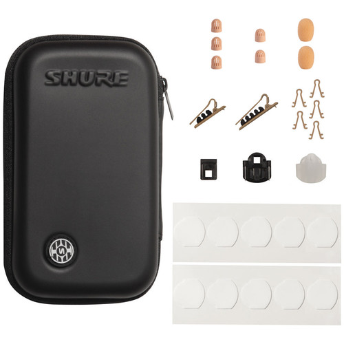 Shure TL48 TwinPlex Omnidirectional Subminiature Lavalier Microphone with TA4F Connector and Accessories - Tan